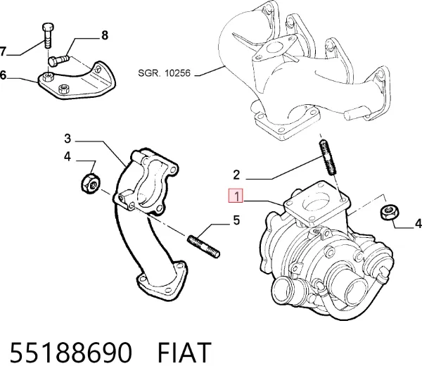 Turbina 55188690 Fiat/Alfa/Lancia