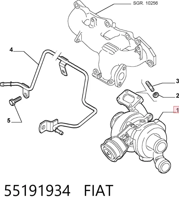 Turbina 55191934 Fiat/Alfa/Lancia