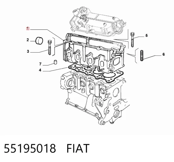 Głowica cylindrów Alfa Romeo Giulietta 940