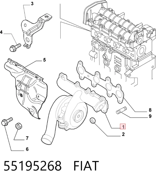 Turbina 55195268 Fiat/Alfa/Lancia