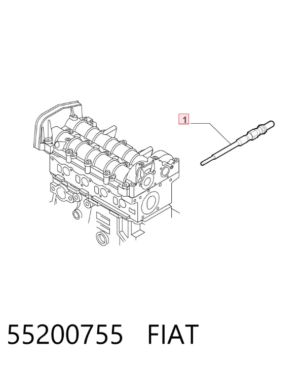 Świeca żarowa 55200755 Fiat/Alfa/Lancia