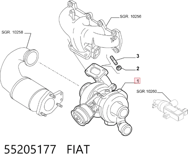 Turbina 55205177 Fiat/Alfa/Lancia