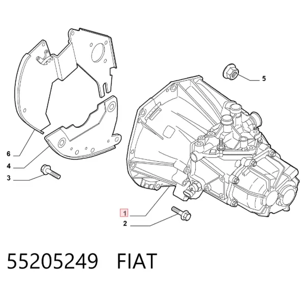 Mechaniczna skrzynia biegów w komplecie Fiat 500 312