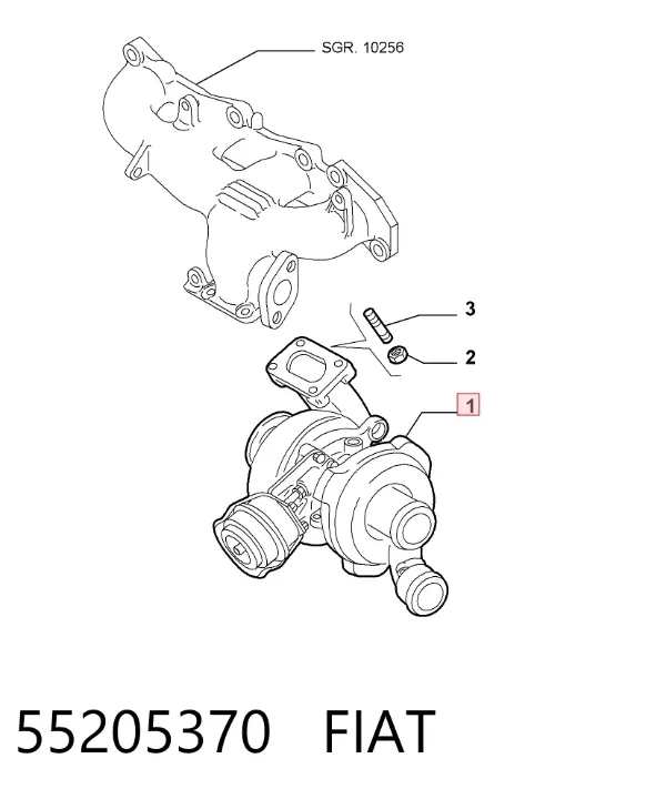 Turbina 55205370 Fiat/Alfa/Lancia