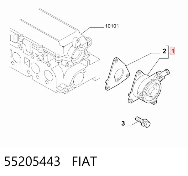 Pompa podciśnienia 55205443 Fiat/Alfa/Lancia