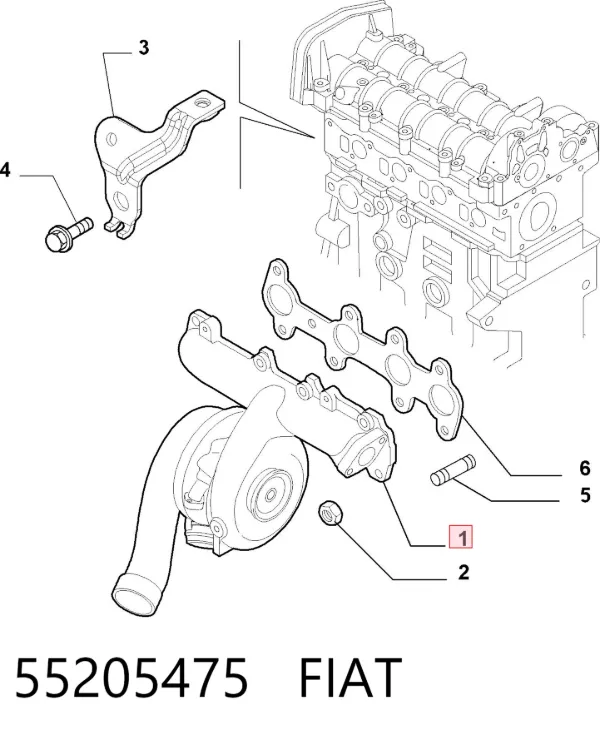 Turbina 55205475 Fiat/Alfa/Lancia