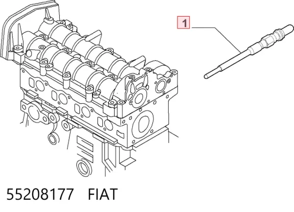 Świeca żarowa 55208177 Fiat/Alfa/Lancia