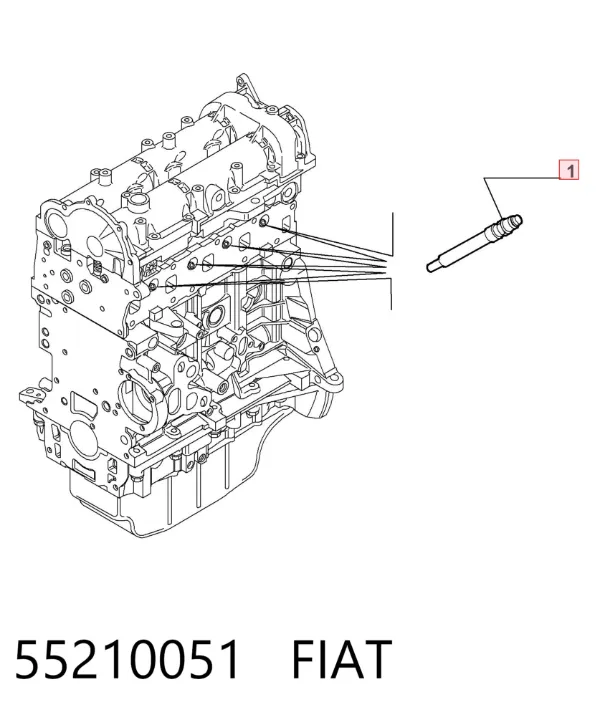 Świeca żarowa 55210051 Fiat/Alfa/Lancia