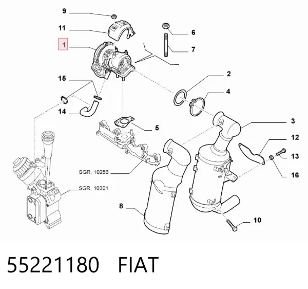 Turbina 55221180 Fiat/Alfa/Lancia