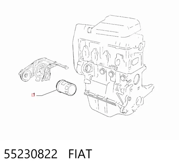 Filtr oleju 55230822 Fiat/Alfa/Lancia