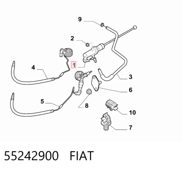 Cylinder sprzęgła główny 55242900 Fiat/Alfa/Lancia