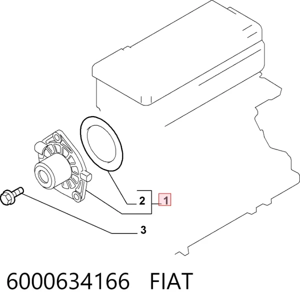 Pompa chłodząca wodna 6000634166 Fiat/Alfa/Lancia