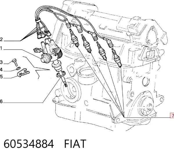 Świeca zapłonowa 60534884 Fiat/Alfa/Lancia