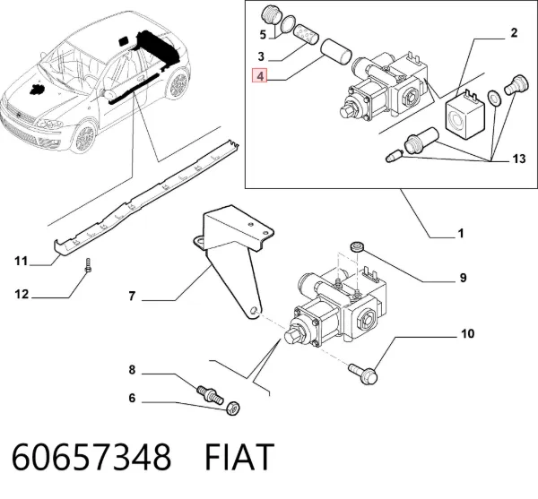 Filtr paliwa 60657348 Fiat/Alfa/Lancia