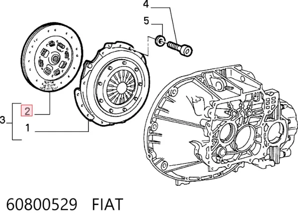 Tarcza sprzęgła 60800529 Fiat/Alfa/Lancia