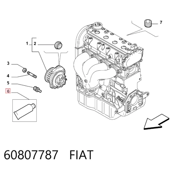 Szczeliwo silikonowe 60807787 Fiat/Alfa/Lancia