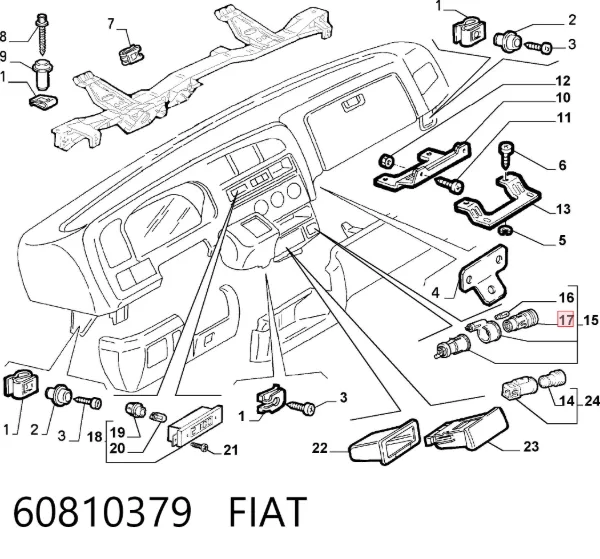 Zapalniczka 60810379 Fiat/Alfa/Lancia