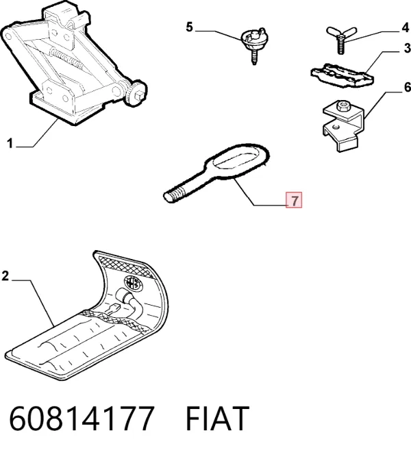 Hak holowniczy 60814177 Fiat/Alfa/Lancia