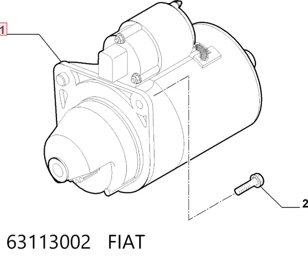 Rozrusznik 63113002 Fiat/Alfa/Lancia