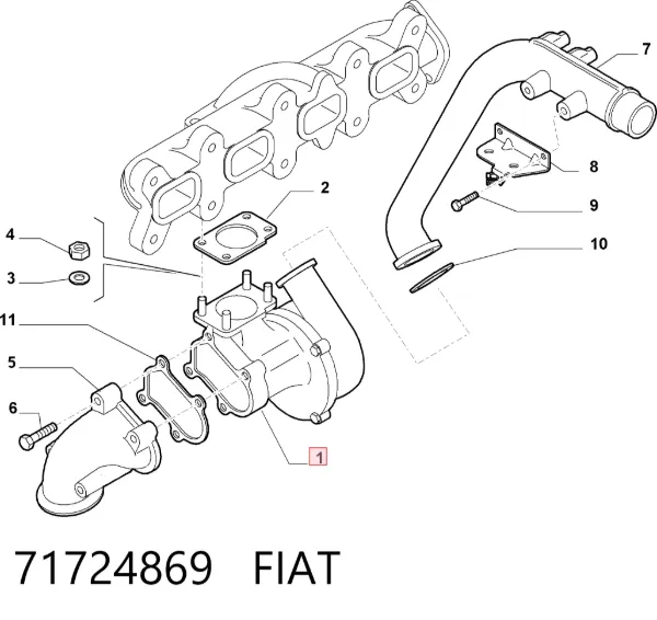 Turbina 71724869 Fiat/Alfa/Lancia