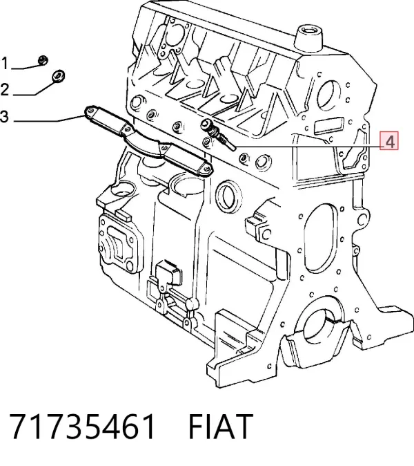 Świeca żarowa 71735461 Fiat/Alfa/Lancia