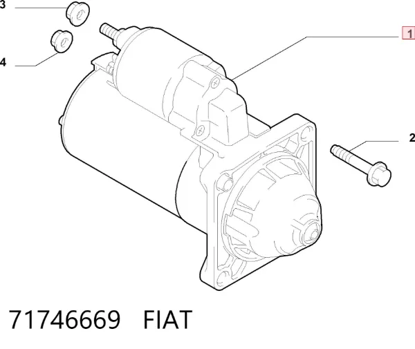 Rozrusznik 71746669 Fiat/Alfa/Lancia