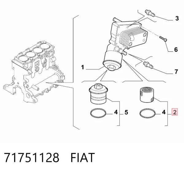 Filtr oleju 71751128 Fiat/Alfa/Lancia
