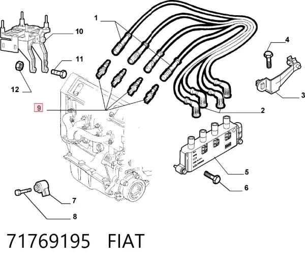 Świeca zapłonowa 71769195 Fiat/Alfa/Lancia