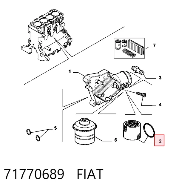 Filtr oleju 71770689 Fiat/Alfa/Lancia