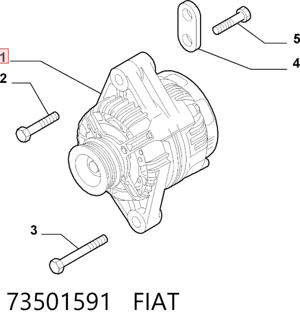 Alternator 73501591 Fiat/Alfa/Lancia