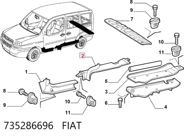  735286696 Fiat/Alfa/Lancia