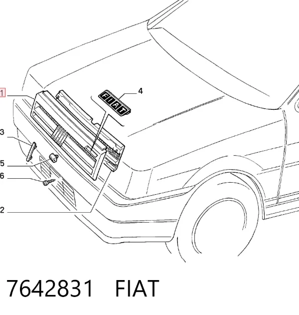 Atrapa chłodnicy Fiat Tipo 160
