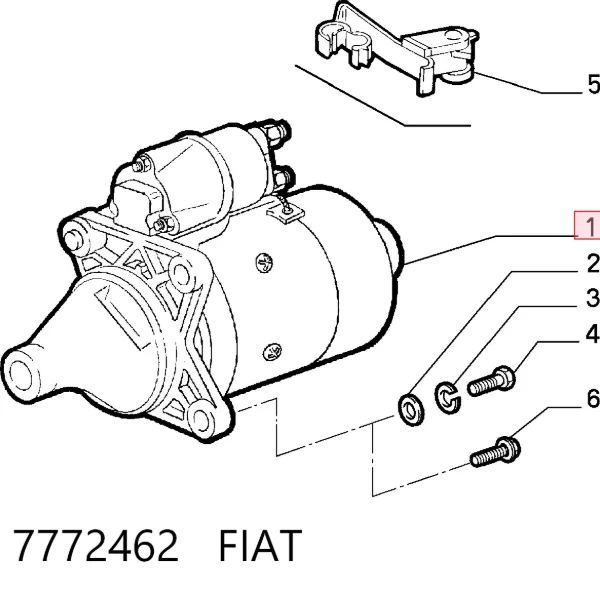 Rozrusznik 7772462 Fiat/Alfa/Lancia