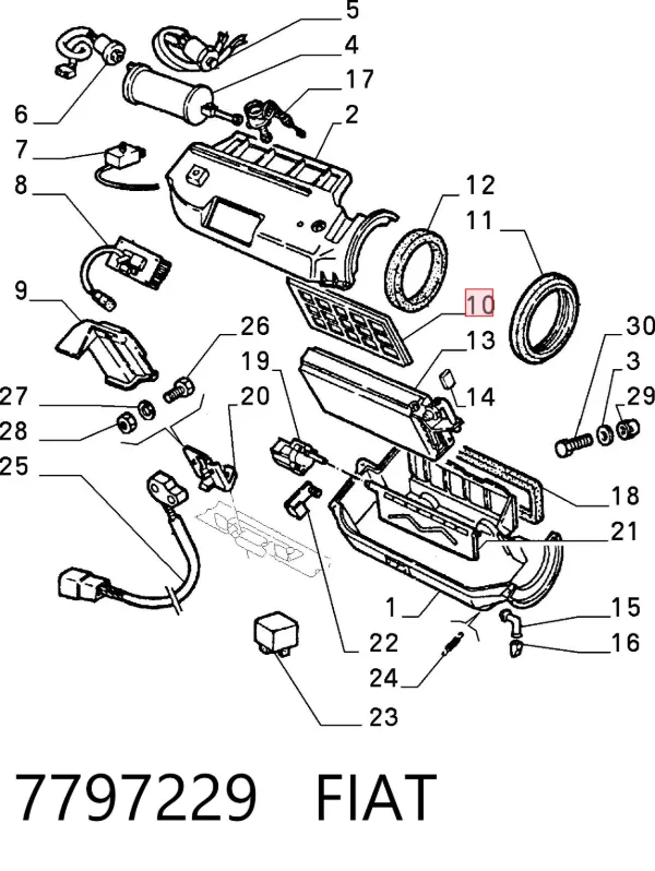 Filtr kabiny 7797229 Fiat/Alfa/Lancia
