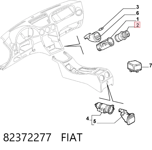 Zapalniczka 82372277 Fiat/Alfa/Lancia