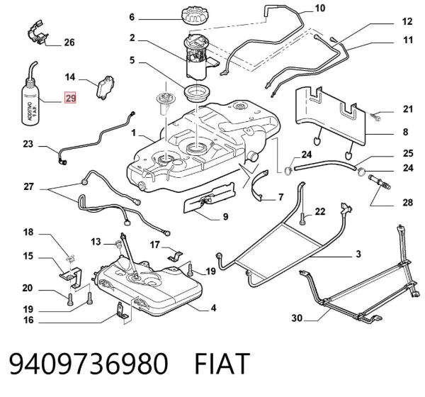 Płyn do filtrów cząstek stałych 9409736980 Fiat/Alfa/Lancia
