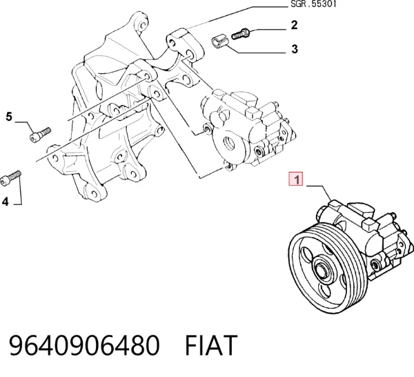 Pompa wspomagania hydraulicznego kierownicy Peugeot 406 8C