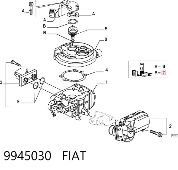 Elektromagnes rozrusznika 9945030 Fiat/Alfa/Lancia