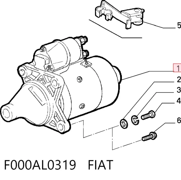 Rozrusznik F000AL0319 Fiat/Alfa/Lancia