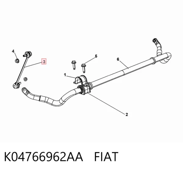 Łącznik stabilizatora przedniego K04766962AA Fiat/Alfa/Lancia