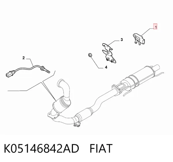 Czujnik ciśnienia spalin K05146842AD Fiat/Alfa/Lancia