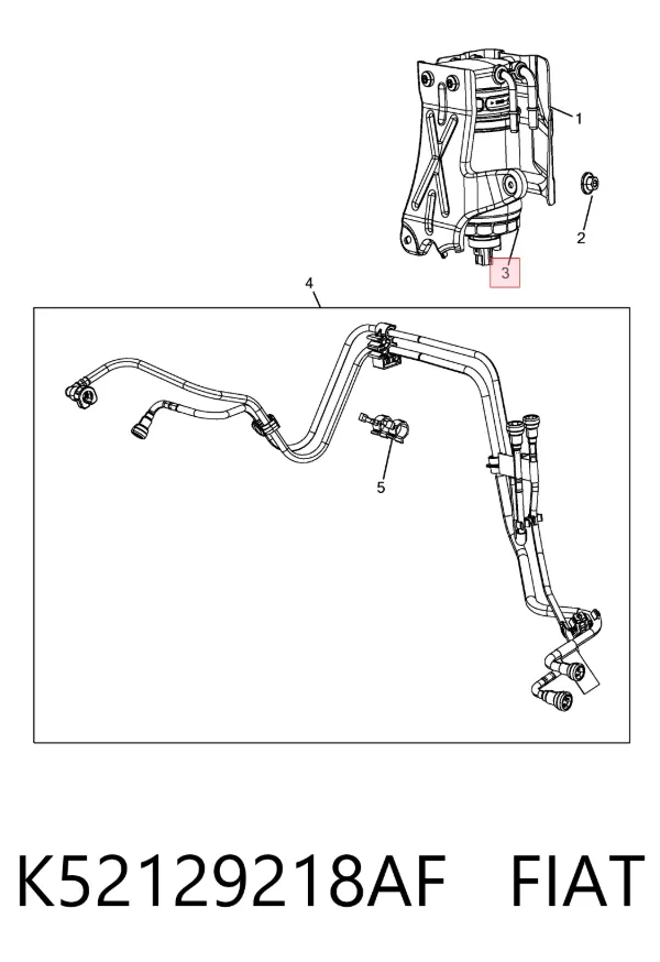 Filtr paliwa K52129218AF Fiat/Alfa/Lancia