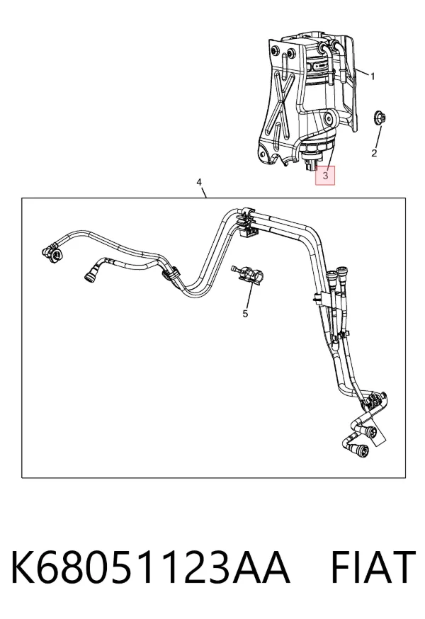 Filtr paliwa K68051123AA Fiat/Alfa/Lancia