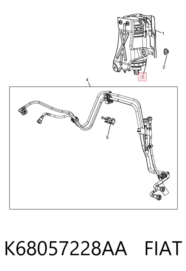 Filtr paliwa K68057228AA Fiat/Alfa/Lancia
