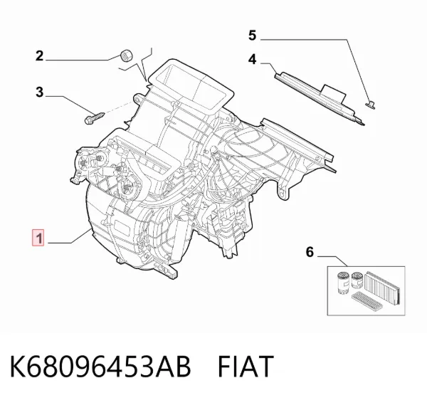 Filtr kabiny K68096453AB Fiat/Alfa/Lancia