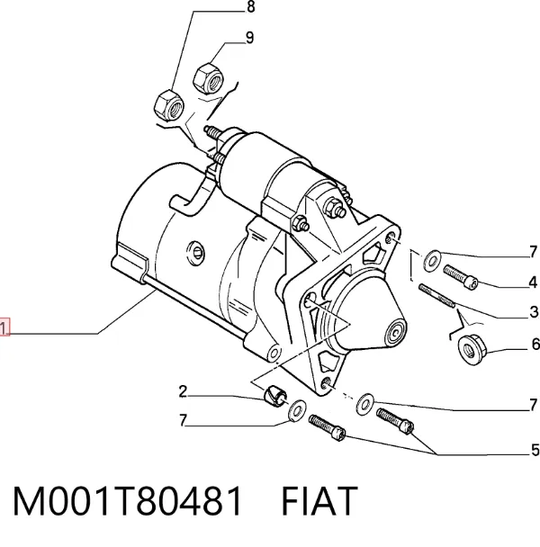 Rozrusznik M001T80481 Fiat/Alfa/Lancia