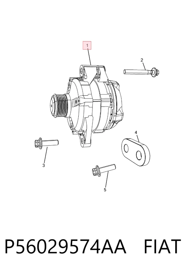 Alternator P56029574AA Fiat/Alfa/Lancia