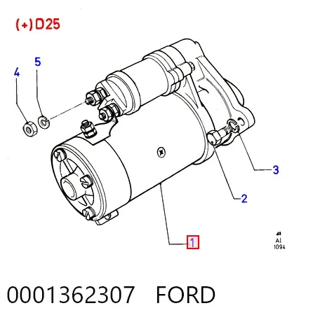 Rozrusznik 0001362307 Ford