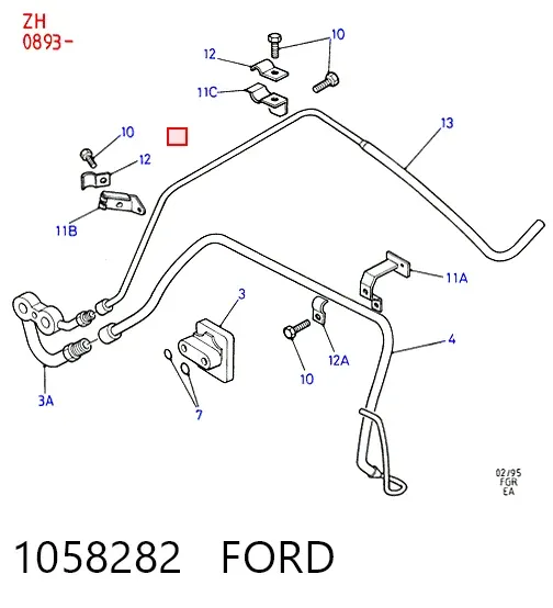 Sprężarka klimatyzacji 1058282 Ford