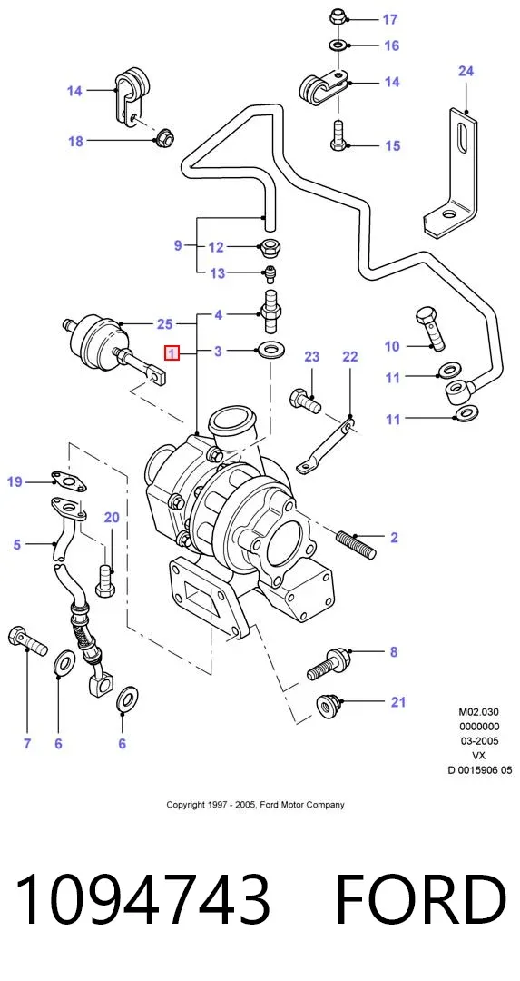 Turbina 1094743 Ford